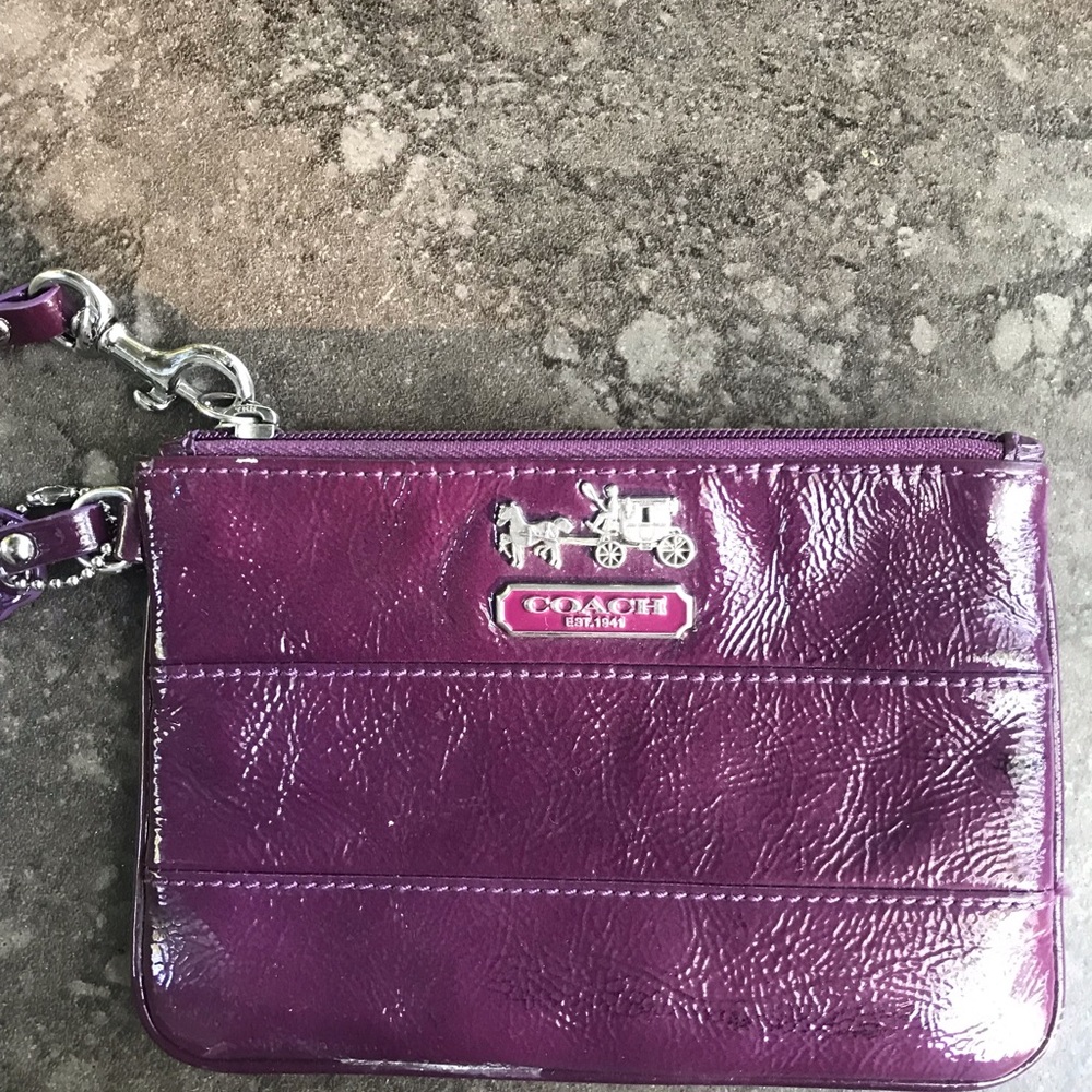 Great condition purple coach wallet.